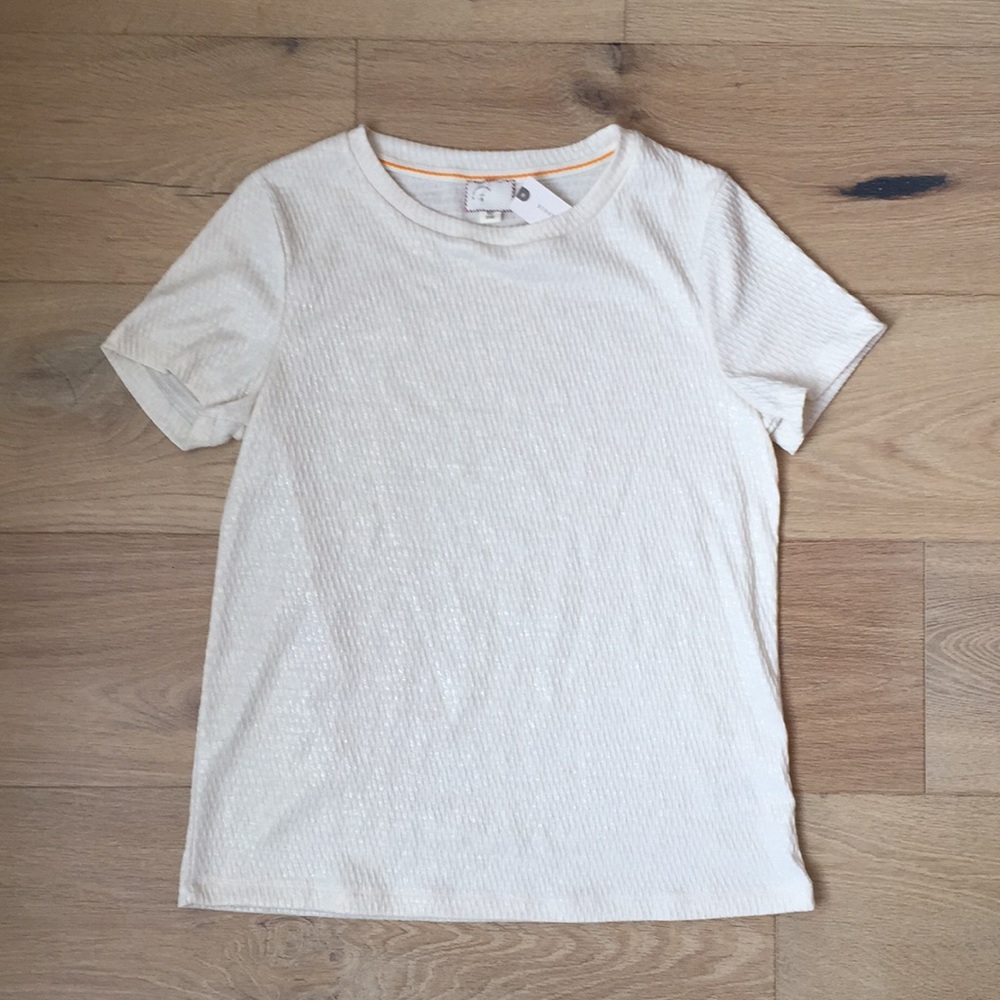 NWT Anthropologie Small ivory top see photo